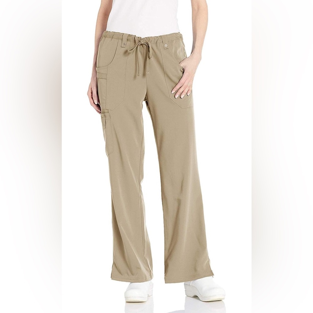Xtreme Stretch Scrubs for Women, Drawstring Flare Leg Cargo Pant 82011
